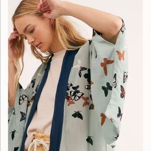 Free People Butterfly Kisses Kimono